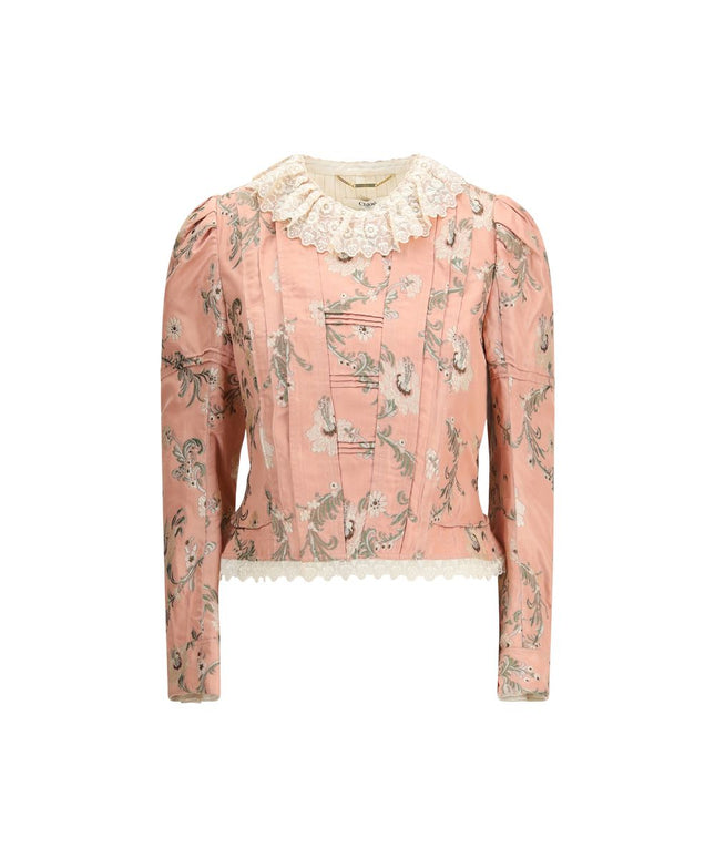 Chloé Fitted Jacket in jacquard taffeta and lace