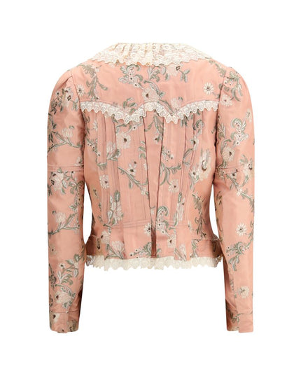 Chloé Fitted Jacket in jacquard taffeta and lace