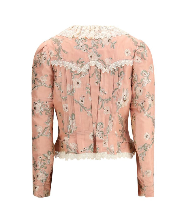 Chloé Fitted Jacket in jacquard taffeta and lace