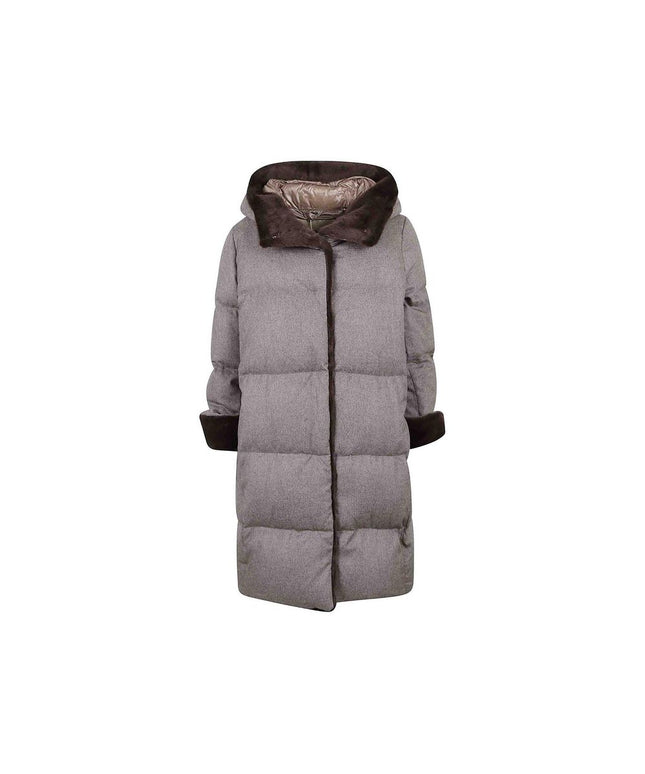 Herno Faux Fur Trim Padded Coat