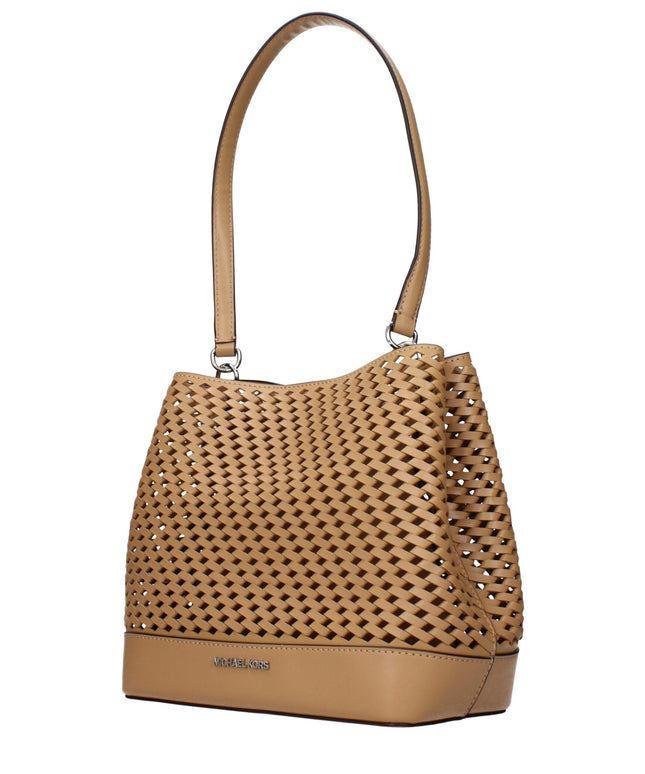 Michael Kors Brown Leather Shoulder Bags