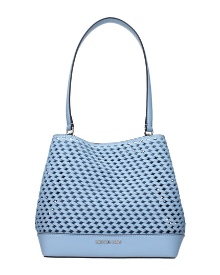 Michael Kors Light Blue Leather Shoulder Bags