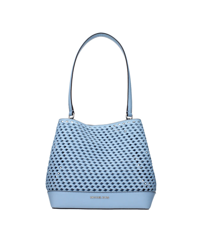 Michael Kors Light Blue Leather Shoulder Bags