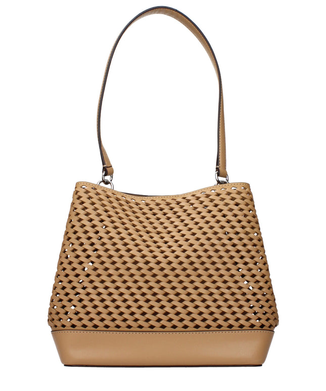 Michael Kors Brown Leather Shoulder Bags