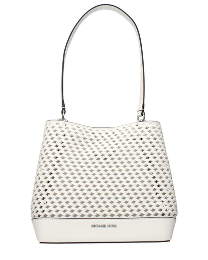 Michael Kors White Leather Shoulder Bags