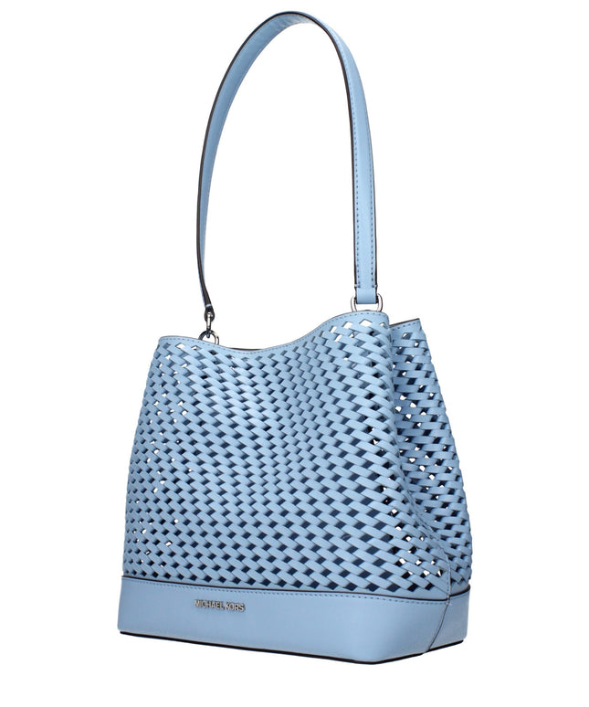 Michael Kors Light Blue Leather Shoulder Bags