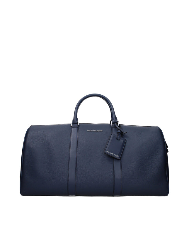 Michael Kors Blue Leather Luggage And Travel