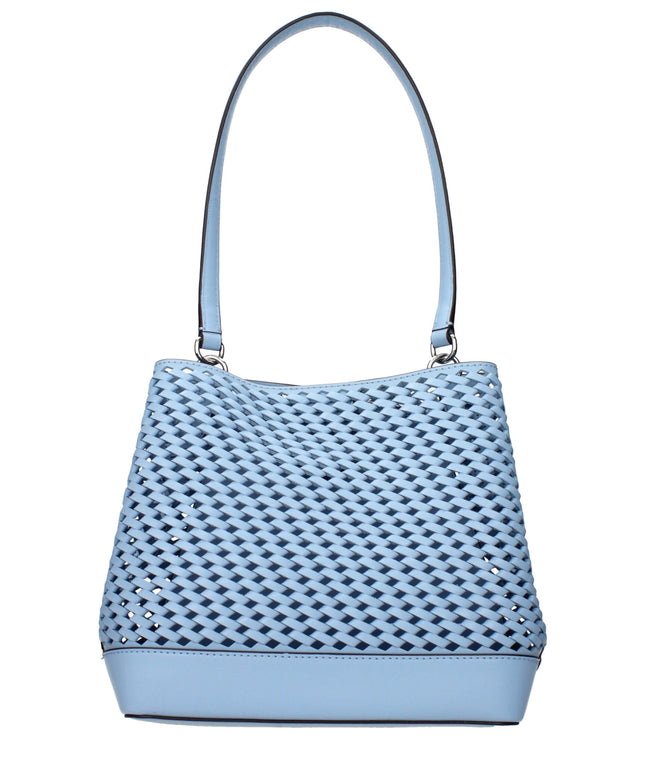 Michael Kors Light Blue Leather Shoulder Bags