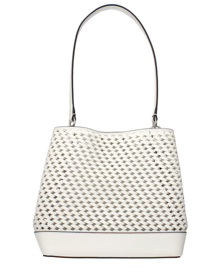 Michael Kors White Leather Shoulder Bags