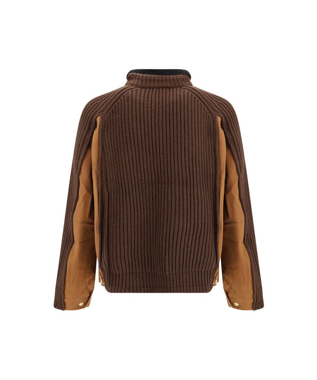 WIP Washed Duck x Wool Knit Jacket by Sacai x Carhartt