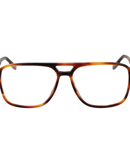 Ermenegildo Zegna Brown Men Glasses Frame