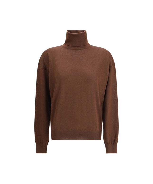 Saint Laurent Turtleneck Pullover in Cashmere, Wool, and Silk