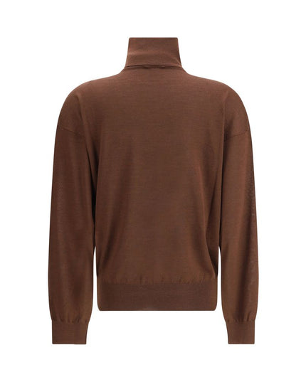 Saint Laurent Turtleneck Pullover in Cashmere, Wool, and Silk