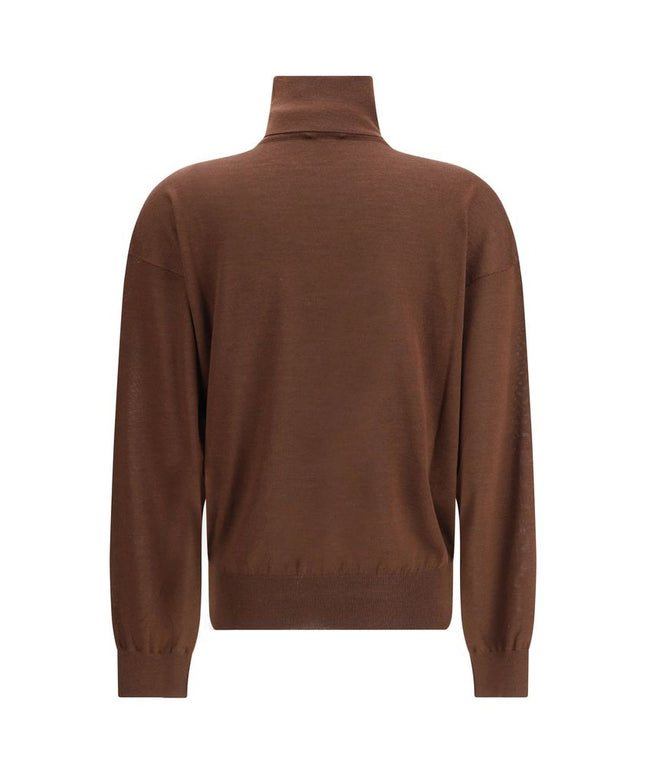 Saint Laurent Turtleneck Pullover in Cashmere, Wool, and Silk