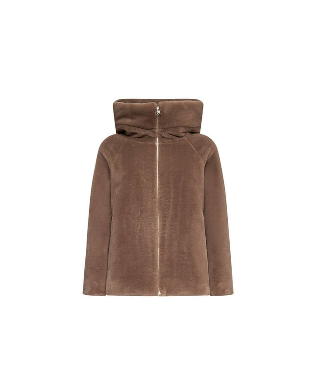 Herno Faux Fur Hooded Jacket