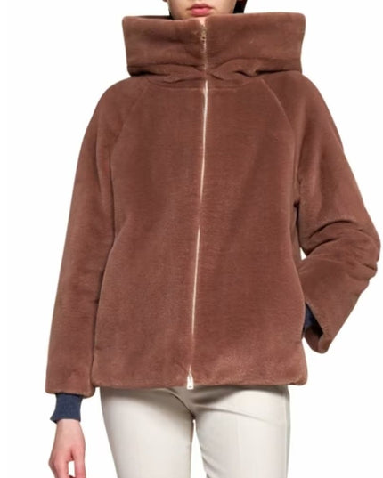 Herno Faux Fur Hooded Jacket