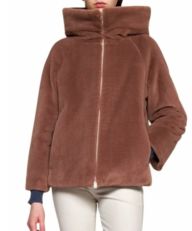 Herno Faux Fur Hooded Jacket