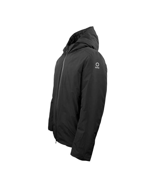 Suns Black Polyester Jackets & Coat