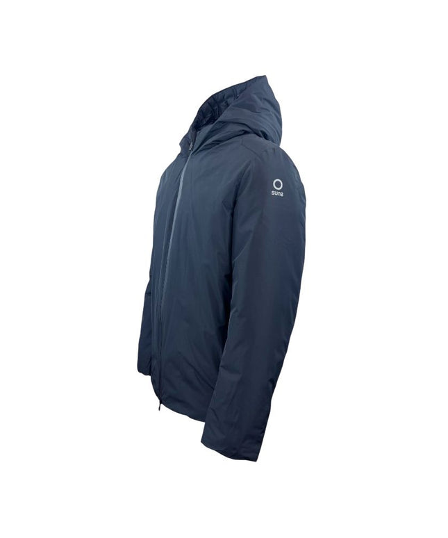 Suns Blue Polyester Jackets & Coat