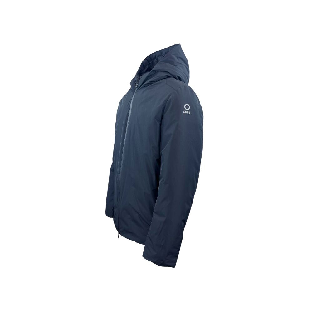 Suns Blue Polyester Jackets & Coat