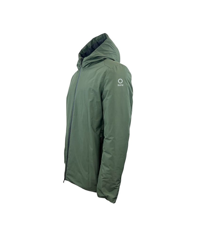 Suns Green Polyester Jackets & Coat