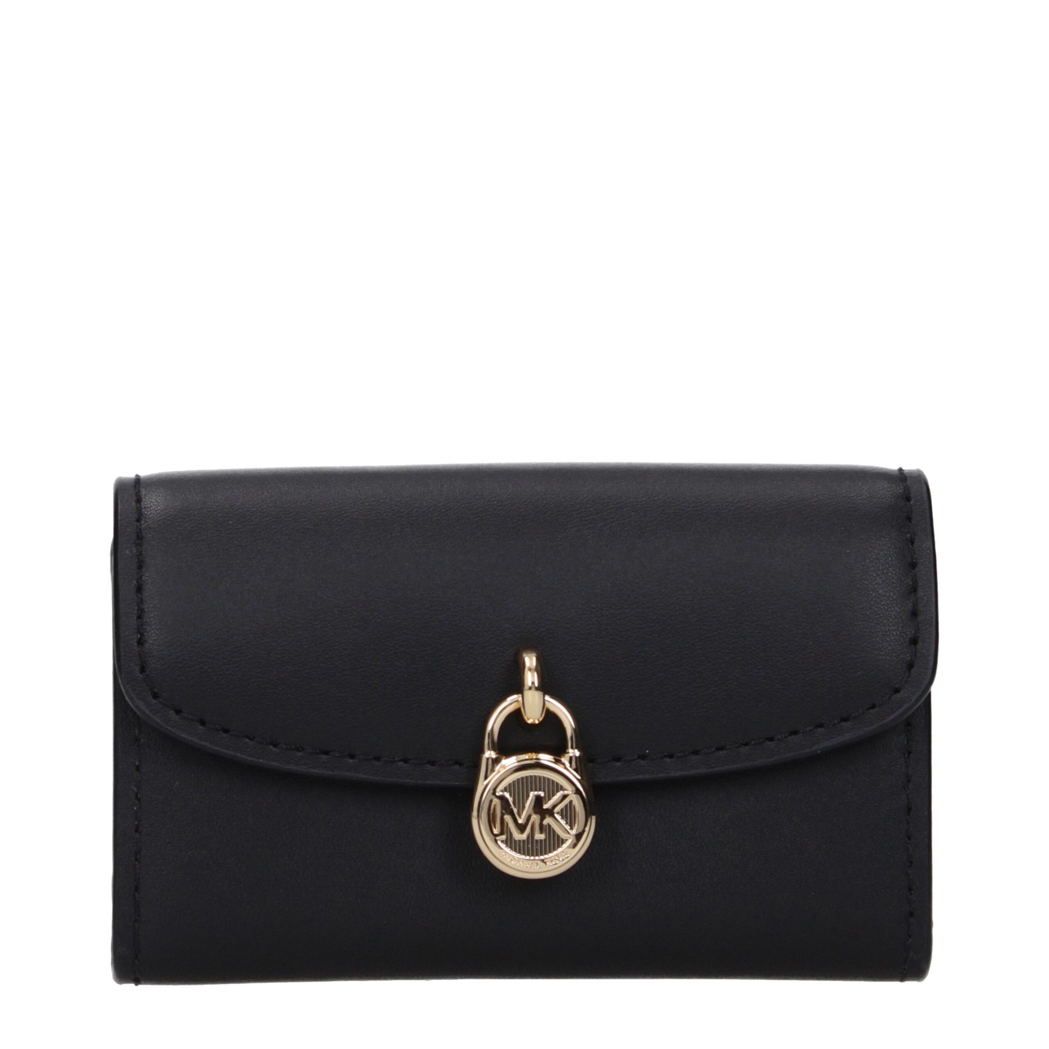 Michael Kors Black Leather Wallets