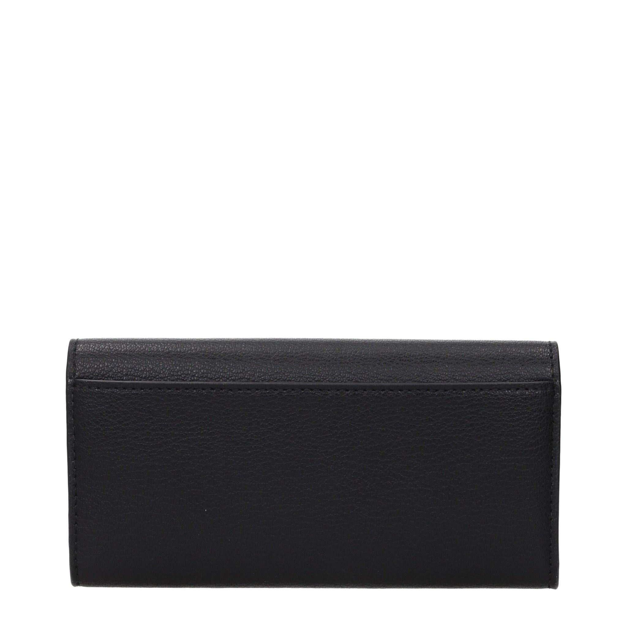 Michael Kors Black Leather Wallets