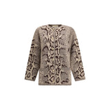 Valentino Animalier Cashmere Cardigan
