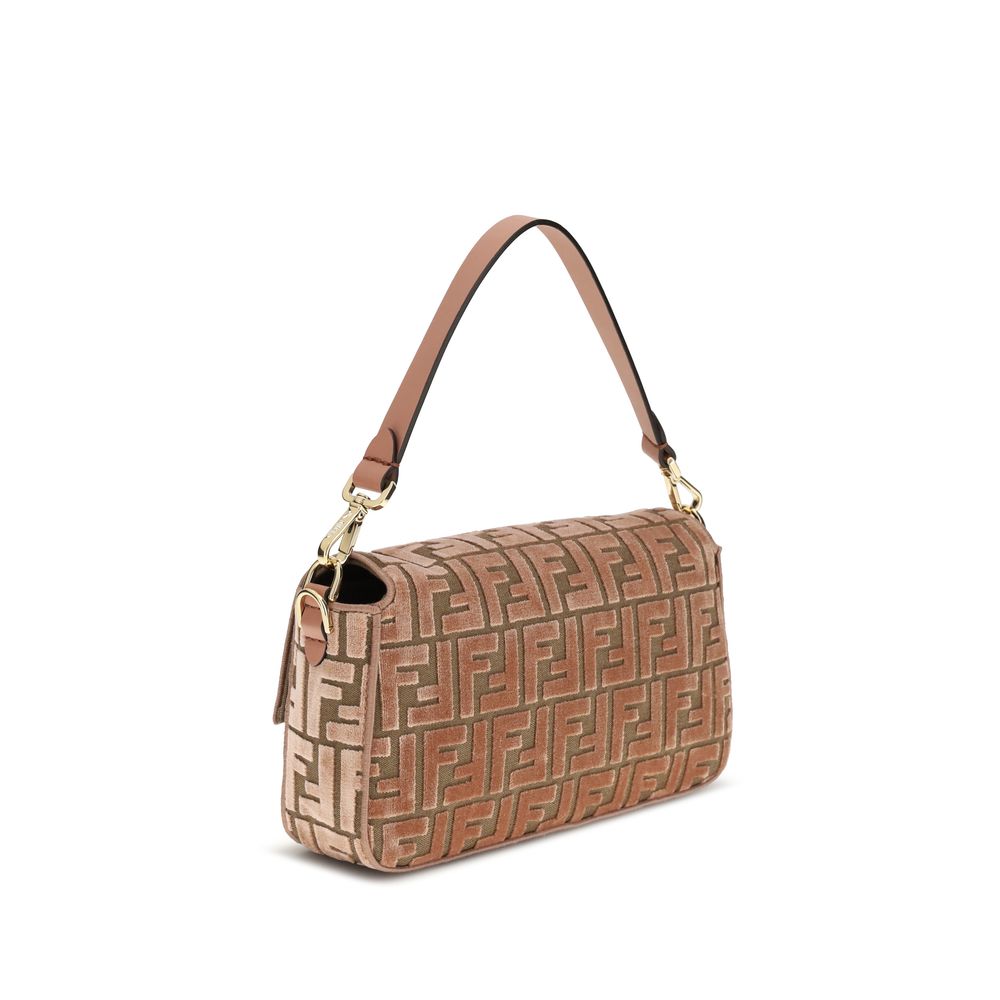 Fendi Baguette velvet Shoulder Bag