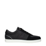 Jimmy Choo Black Leather Low Tops