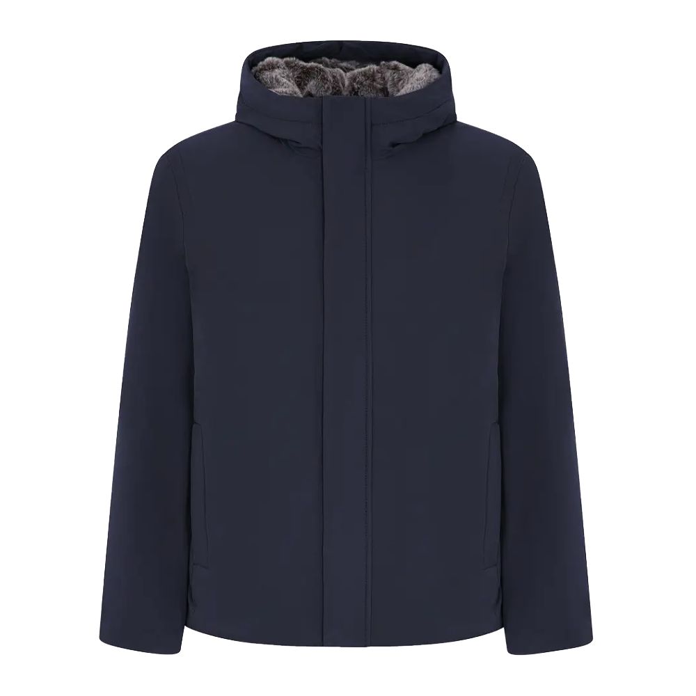 Suns Blue Polyester Jackets & Coat