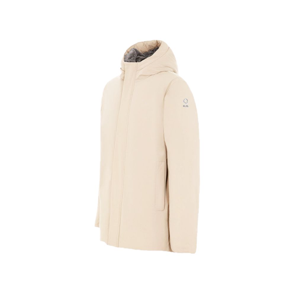 Suns White Polyester Jackets & Coat