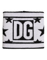Dolce & Gabbana White Black Wool Logo #DGMILLENNIALS Wristband