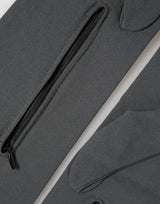 Dolce & Gabbana Dark Gray Viscose Elbow Length Mitten Men Gloves