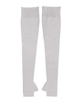 Dolce & Gabbana Gray Virgin Wool Knitted Fingerless Men Gloves