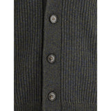 Brooksfield Virgin Wool Shawl-Collar Cardigan