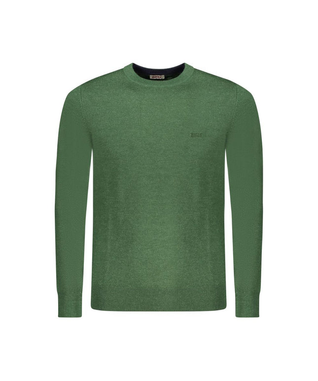 Rifle Green Wool Men Sweater