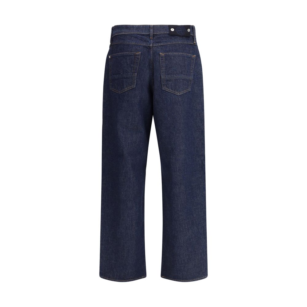 Stone Island Denim-Rinsed Jeans with a classic 5-pocket construction
