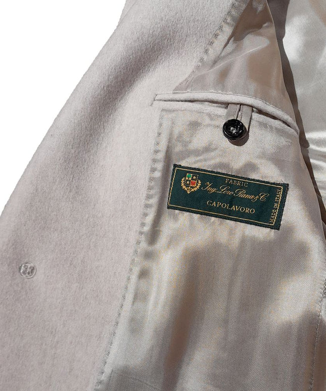 Made in Italy Beige Wool Men Jacket