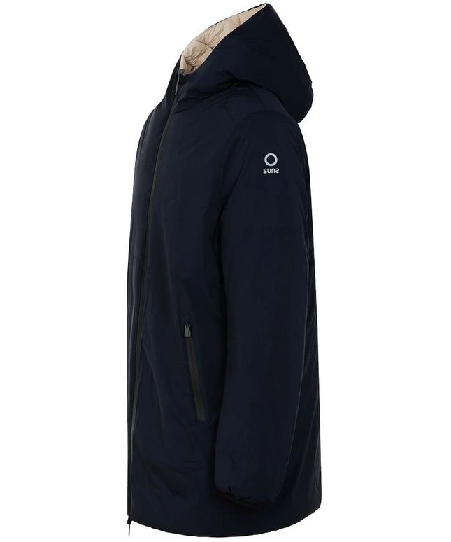 Suns Blue Polyester Jackets & Coat