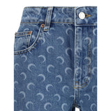 Marine Serre Moon Laser Straight Denim Jeans