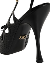 Dolce & Gabbana Leather High Heels Slingback Shoes