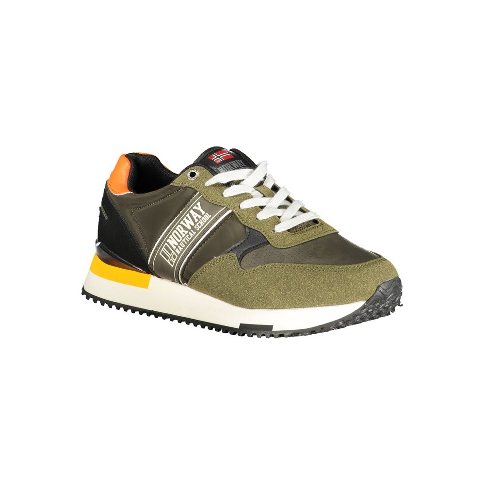 Norway 1963 Green Polyester Men Sneaker