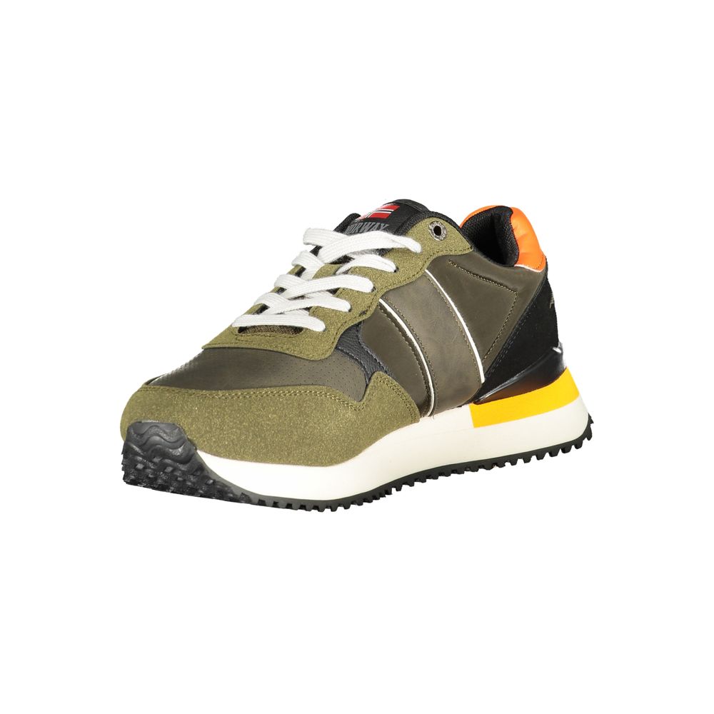 Norway 1963 Green Polyester Men Sneaker