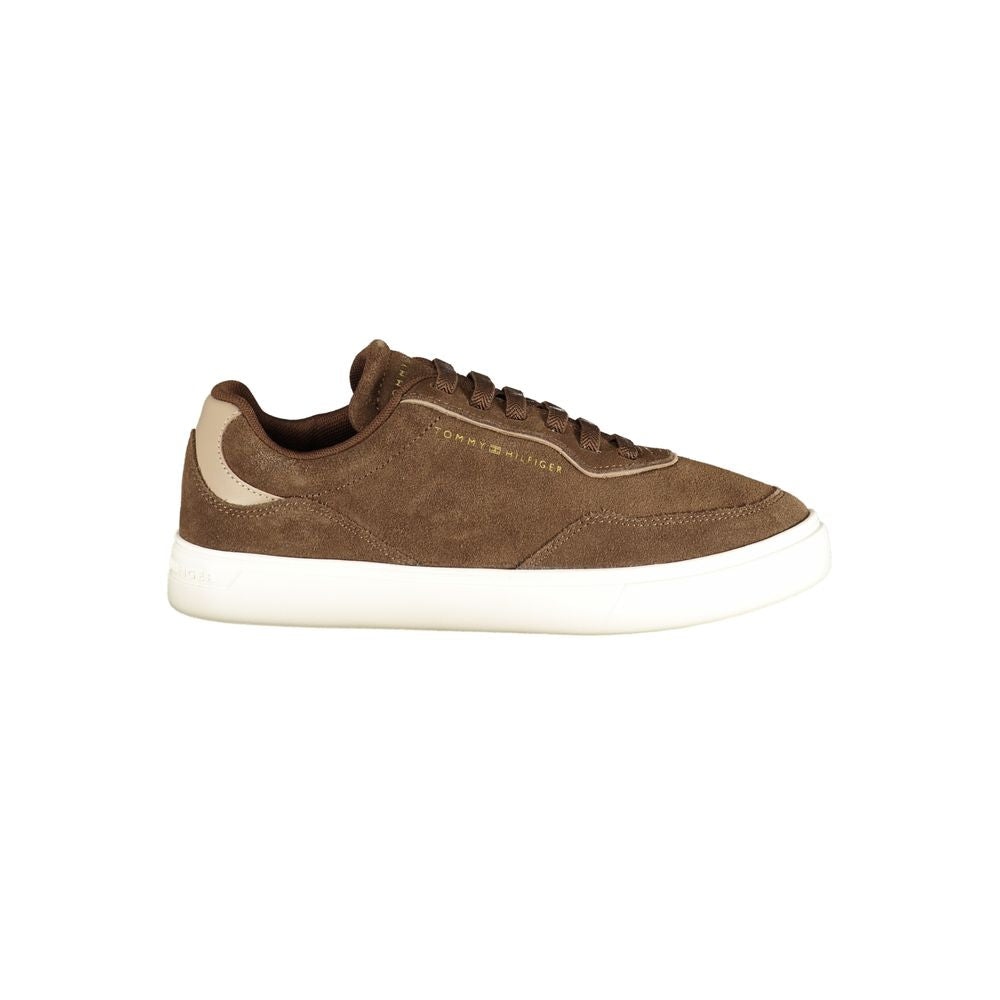 Tommy Hilfiger Brown Polyester Sneaker