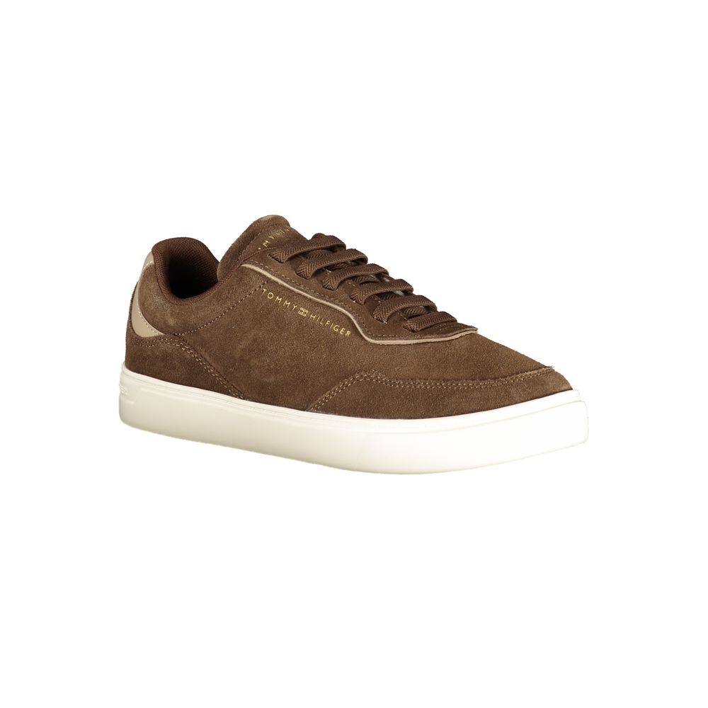 Tommy Hilfiger Brown Polyester Sneaker