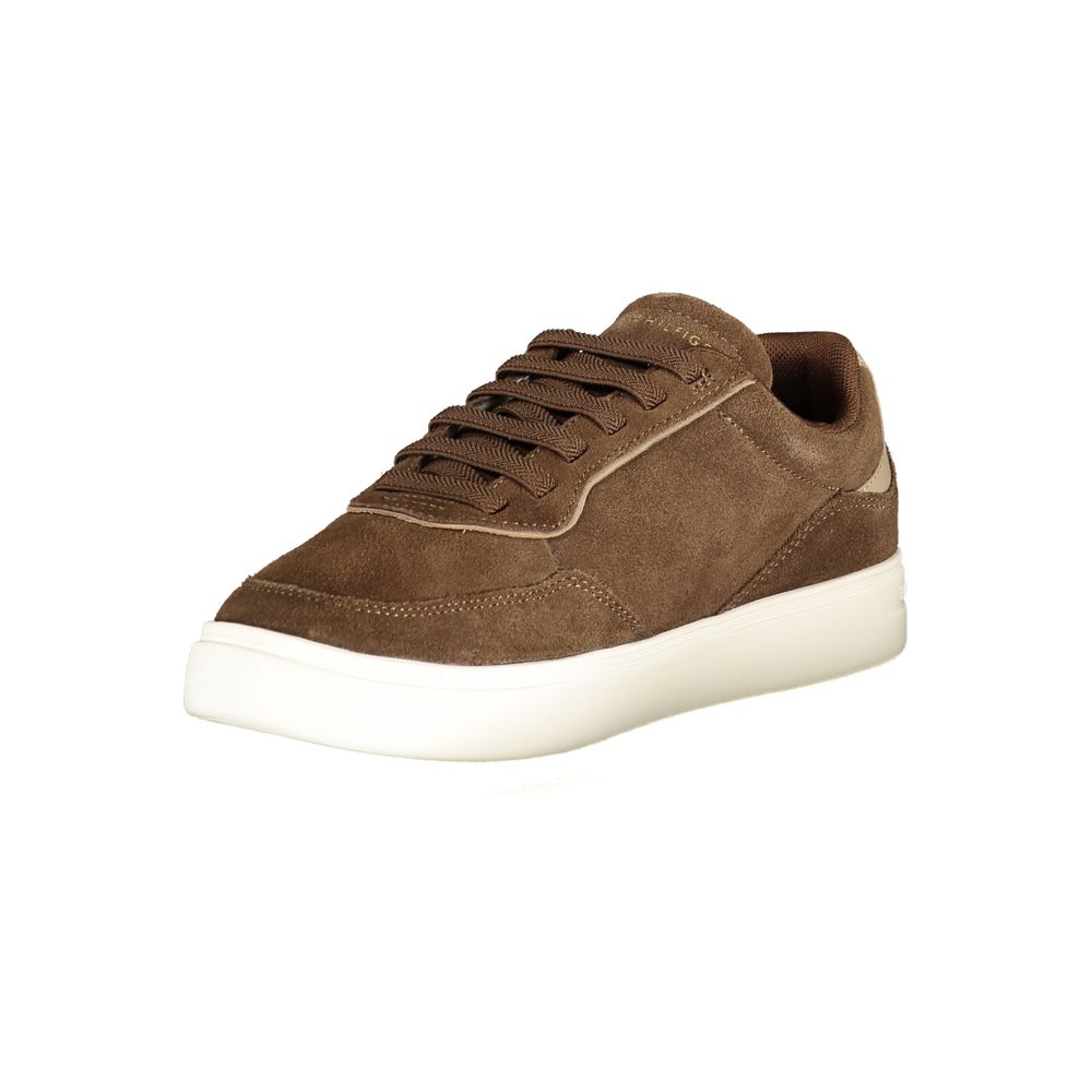 Tommy Hilfiger Brown Polyester Sneaker