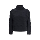 Max Mara High-neck cable-knit Sweater