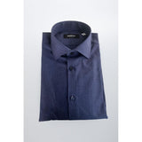 Baldinini Trend Blue Cotton Shirt