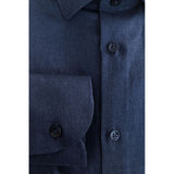 Baldinini Trend Blue Cotton Shirt
